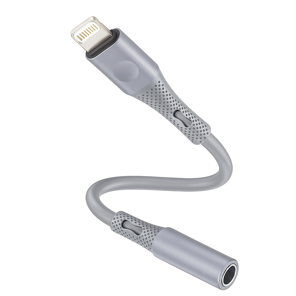 Adaptor Audio Lightning - 3.5mm Techsuit AC2 SoundFlex, Gri