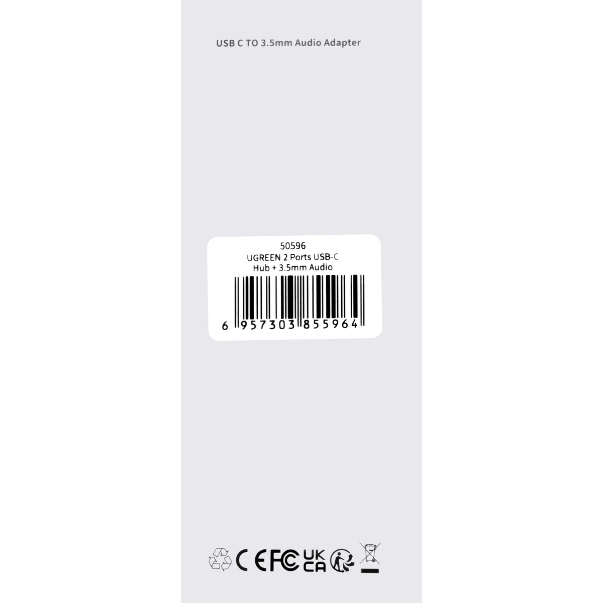 Adaptor Audio USB-C - 3.5mm / USB-C UGREEN CM193, Gri