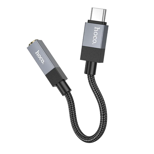 Adaptor Audio USB-C - 3.5mm HOCO UPA32C, Negru
