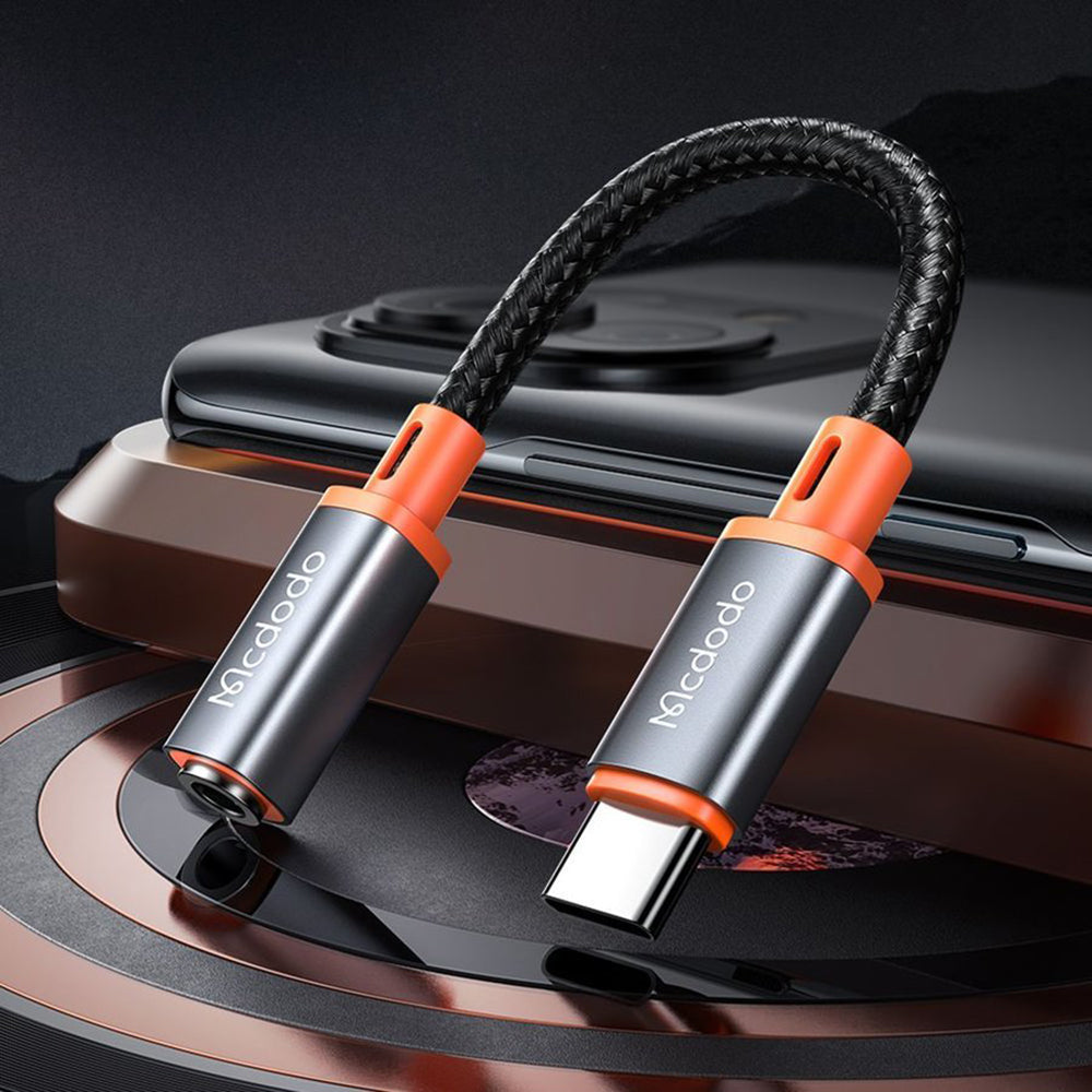 Adaptor Audio USB-C - 3.5mm McDodo CA-7561, Negru