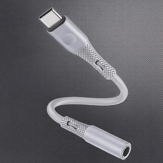 Adaptor Audio USB-C - 3.5mm Techsuit AC1 SoundFlex, Gri