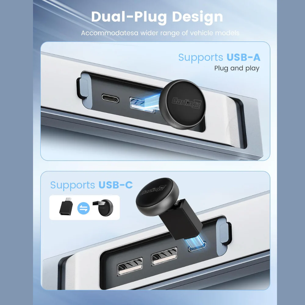 Adaptor Carplay / Android Auto Wireless Carlinkit Mini Ultra3 pentru Apple iPhone / Android Series