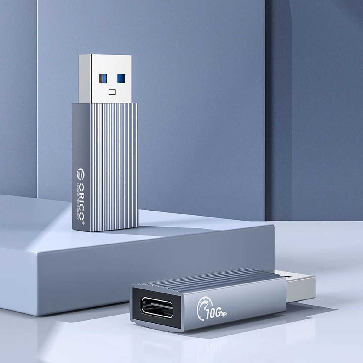 Adaptor Date si Incarcare USB-C - USB-A Orico AH-AC10, Gri