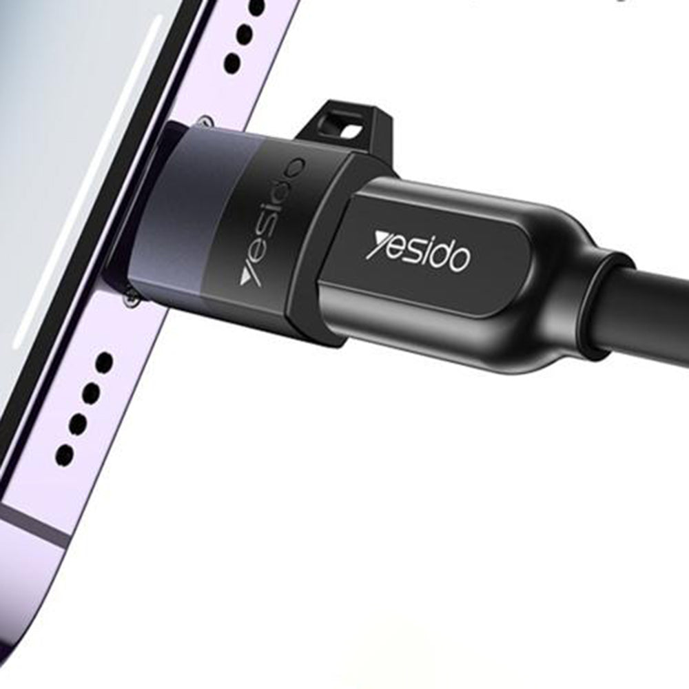 Adaptor Date si Incarcare microUSB - Lightning Yesido GS30, Gri