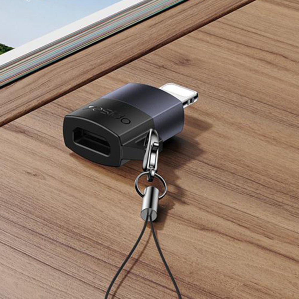 Adaptor Date si Incarcare microUSB - Lightning Yesido GS30, Gri
