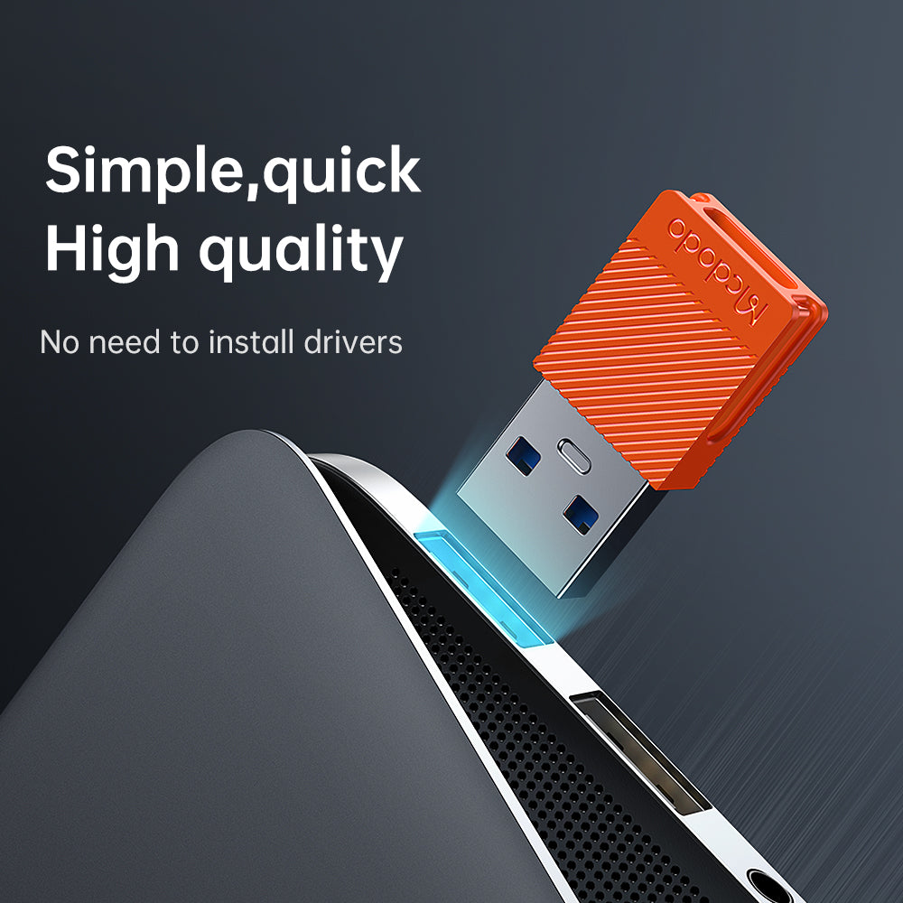 Adaptor Date si Incarcare USB-C - USB-A McDodo OT-6550, Portocaliu