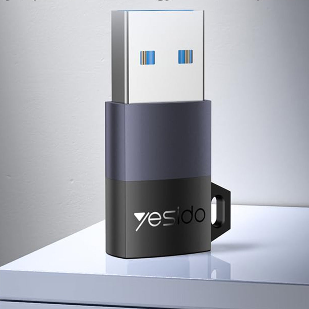 Adaptor Date si Incarcare USB-C - USB-A Yesido GS34, Gri