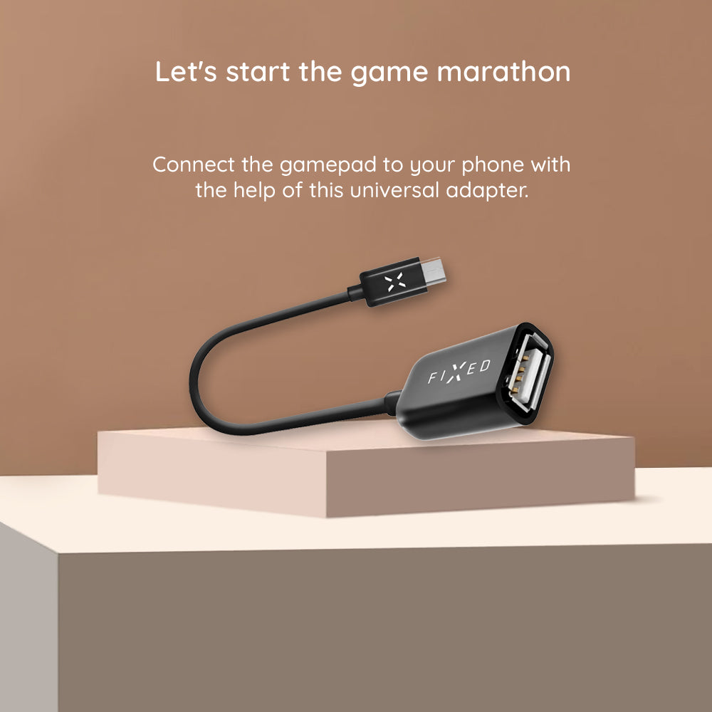 Adaptor OTG USB-C - USB-A Fixed, Negru