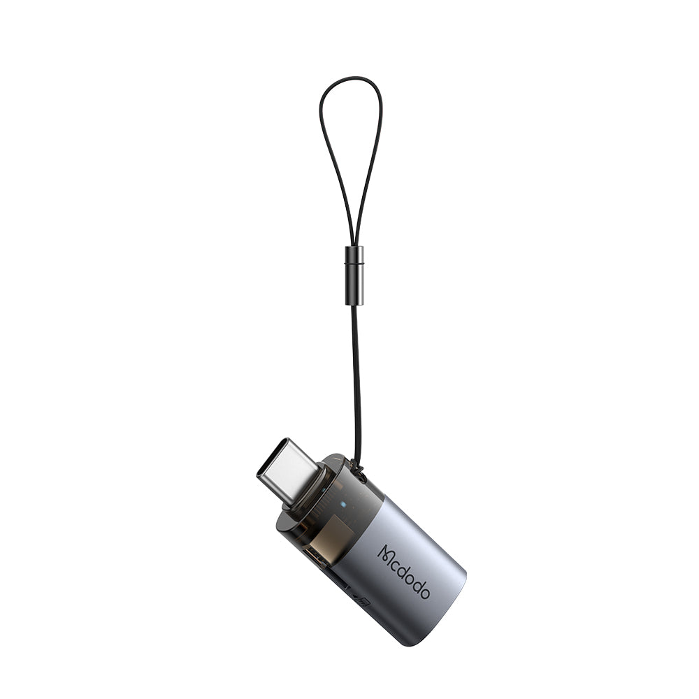 Cititor Card USB-C McDodo OT-7600, USB-A (OTG) - microSD, Negru