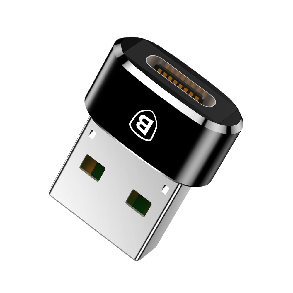 Baseus OTG-Adapter USB-C auf USB-A | Schwarz | Aluminium