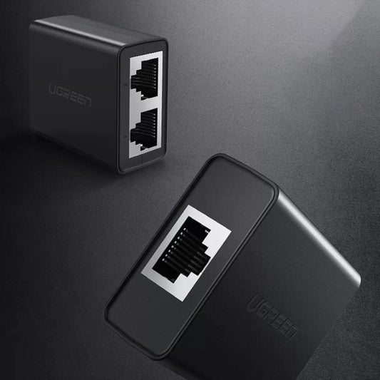 Adaptor Retea UGREEN CM210, RJ45 - 2 x RJ45, Negru
