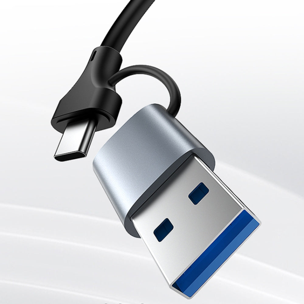 Placa Retea Yesido HB26, RJ45, USB / USB-C, Gri