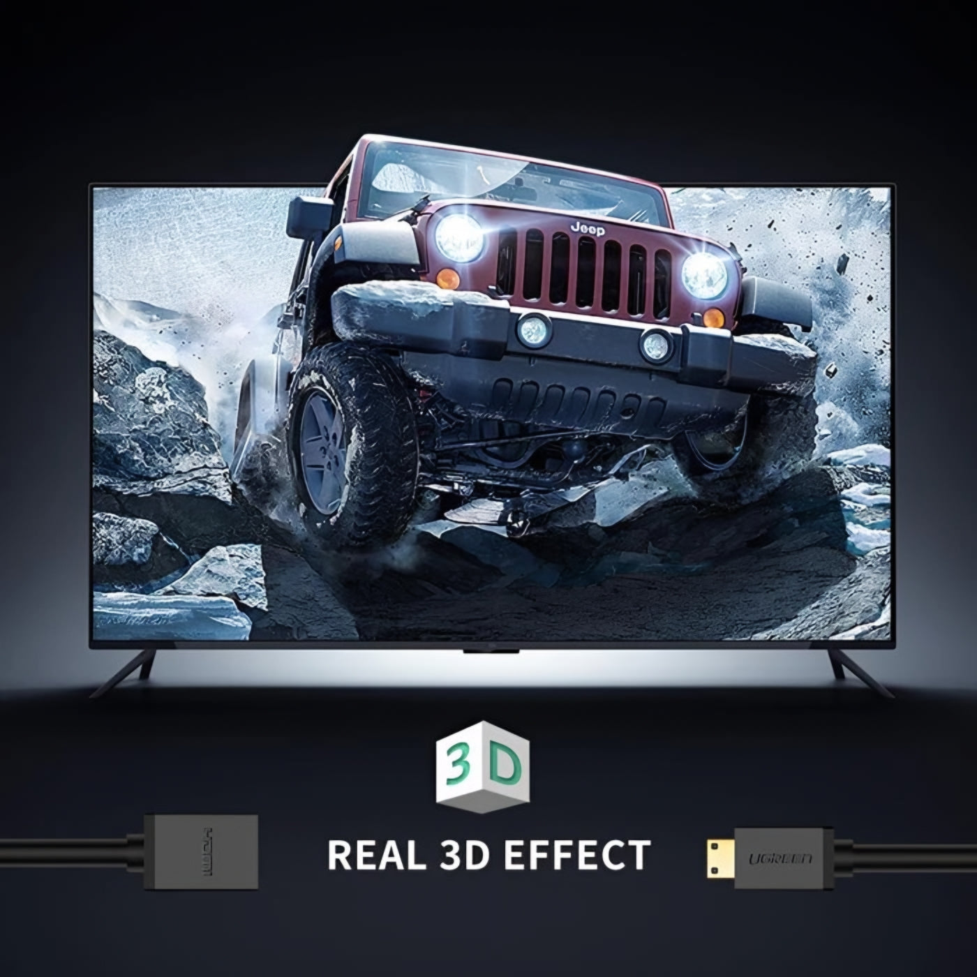 Adaptor Video UGREEN 20137, miniHDMI - HDMI, 4K, Negru