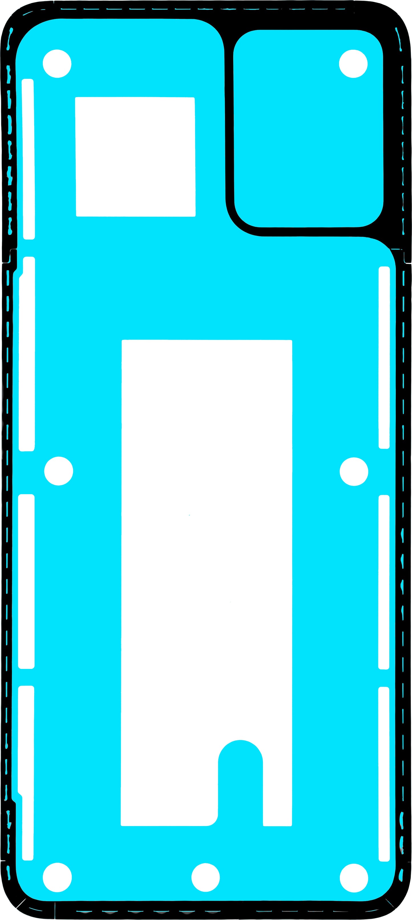 Adeziv Capac Baterie Motorola Moto E13, Service Pack 5D78C23203