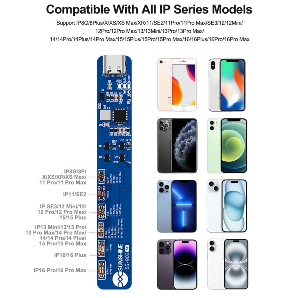 Alimentator Placa Sunshine SS-903 SE pentru Apple iPhone 8 - 16 Series