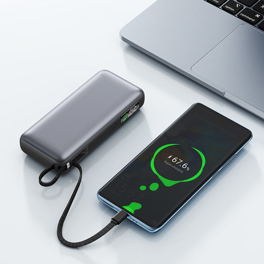 Baterie Externa Acefast M22, 20000mAh, 130W, QC + PD, 1 x USB-A - 2 x USB-C, Neagra
