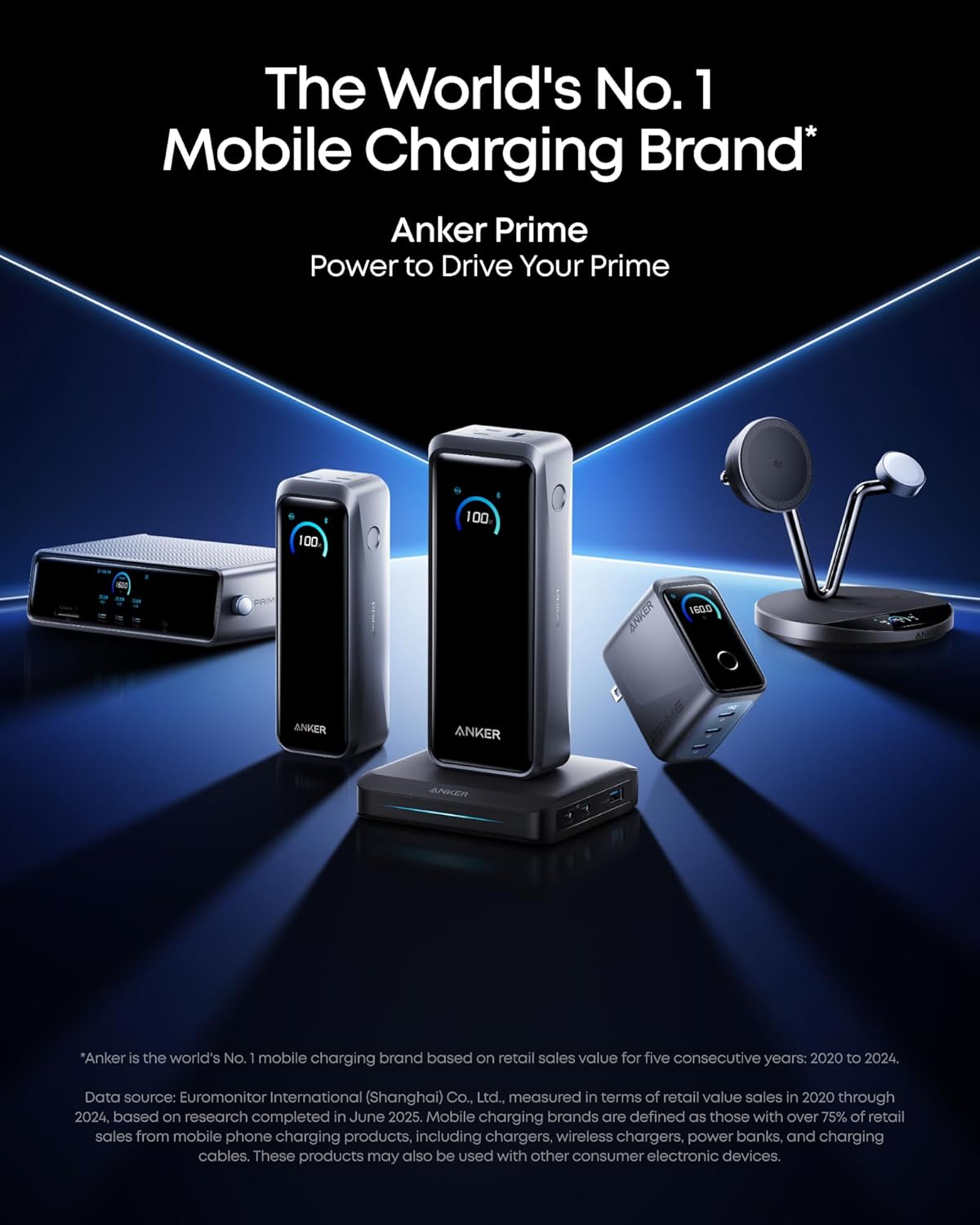 Baterie Externa Anker Prime, 26250mAh, 300W, QC + PD, 1 x USB-A - 2 x USB-C, Neagra A110AH11