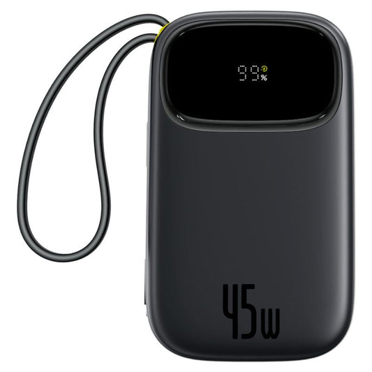 Baterie Externa Baseus EnerFill FC31 Qpow 3, 10000mAh, 45W, QC + PD, 1 x USB-A - 3 x USB-C, Neagra P10082102123-00