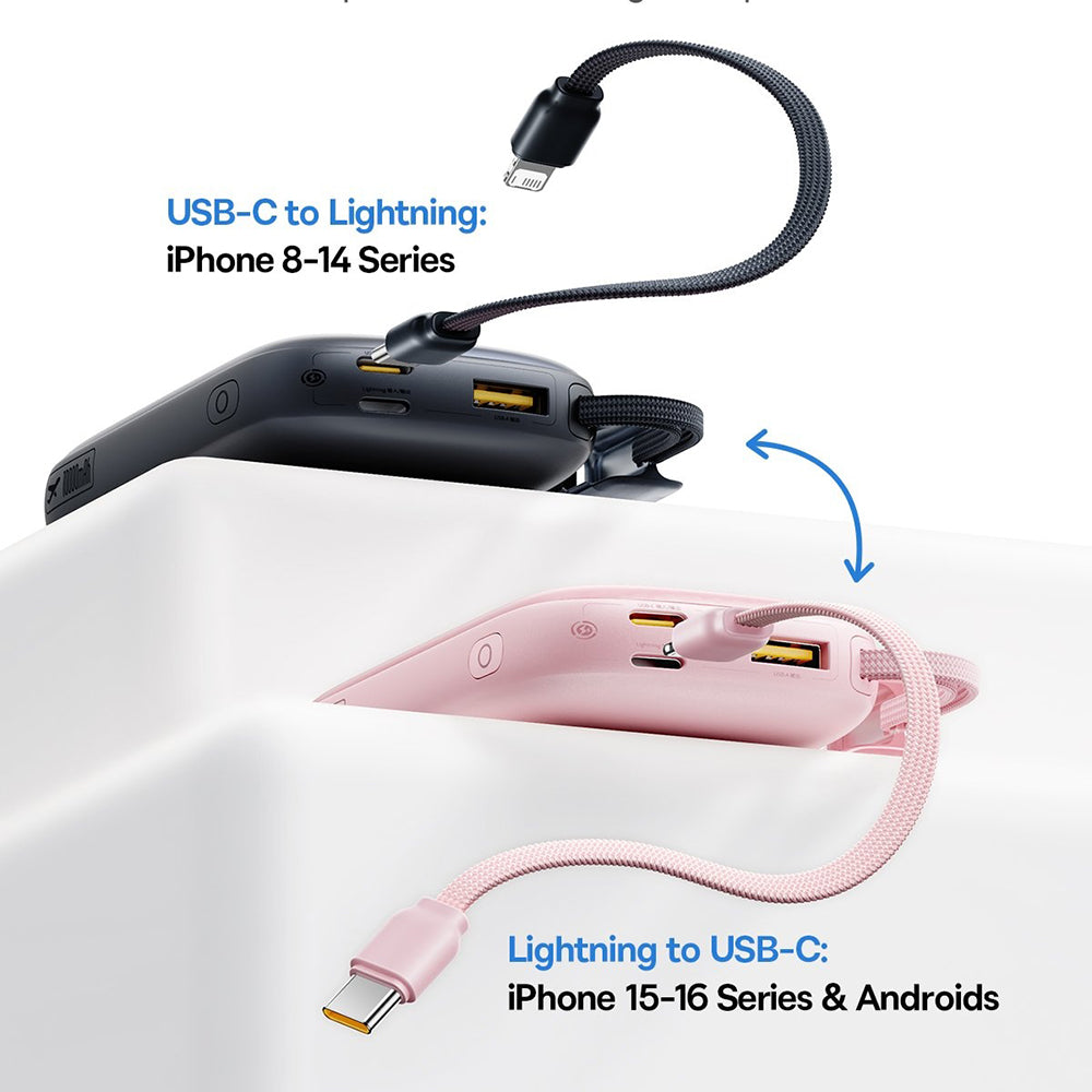 Baterie Externa Baseus EnerFill FC21 Qpow 3 Ultra, 20000mAh, 22.5W, QC + PD, 1 x USB-A - 1 x USB-C, Neagra E0027M00