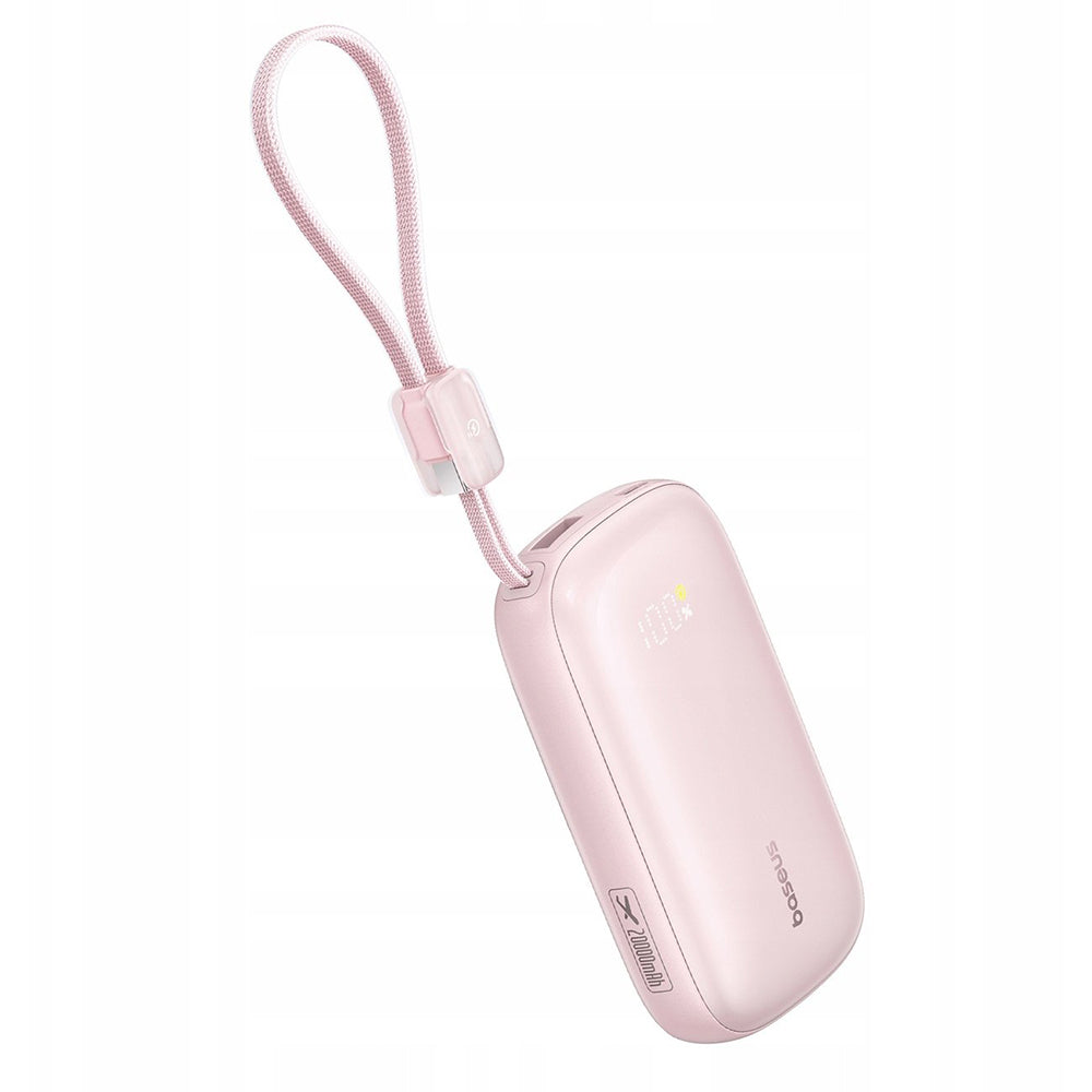 Baterie Externa Baseus EnerFill FC21 Qpow 3 Ultra, 20000mAh, 22.5W, QC + PD, 1 x USB-A - 1 x USB-C, Roz E0027M02