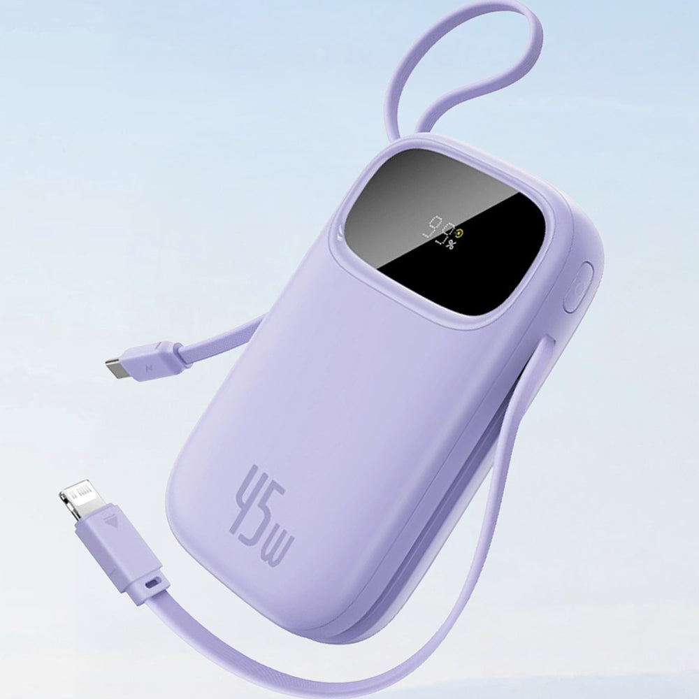 Baterie Externa Baseus EnerFill FC31 Qpow 3, 20000mAh, 45W, QC + PD, 1 x Lightning - 1 x USB-A - 2 x USB-C, Mov E0028D02