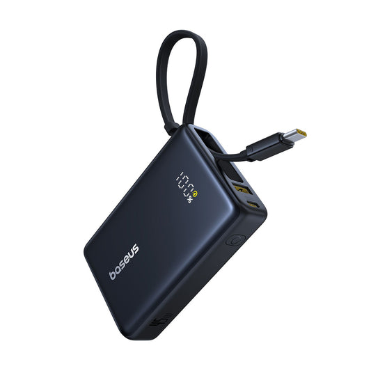Baterie Externa Baseus PicoGo, 10000mAh, 45W, QC + PD, 1 x USB-A - 2 x USB-C, Neagra P10076803123-00