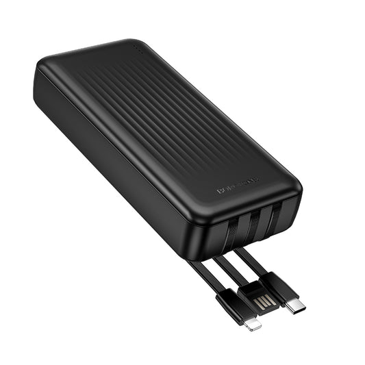 Baterie Externa Borofone BJ79 Clever, 20000mAh, 10W, 1 x Lightning - 1 x USB-A - 1 x USB-C, Neagra
