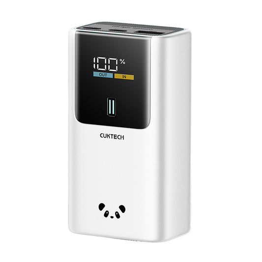 Baterie Externa Cuktech PB1055, 10000mAh, 55W, QC + PD, 1 x USB-A - 2 x USB-C, Gri CKPB1055GBTG