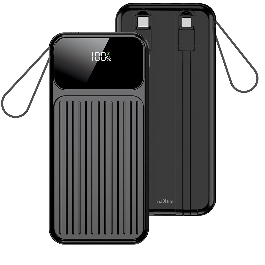 Baterie Externa MaXlife MXPB-06, 10000mAh, 22.5W, QC + PD, 1 x Lightning - 2 x USB-A - 2 x USB-C, Neagra
