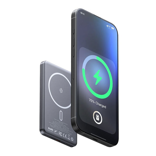 Baterie Externa Wireless McDodo MC-4641 Meta, 5000mAh, 20W, PD + FQI, 1 x QI - 1 x USB-C, Neagra