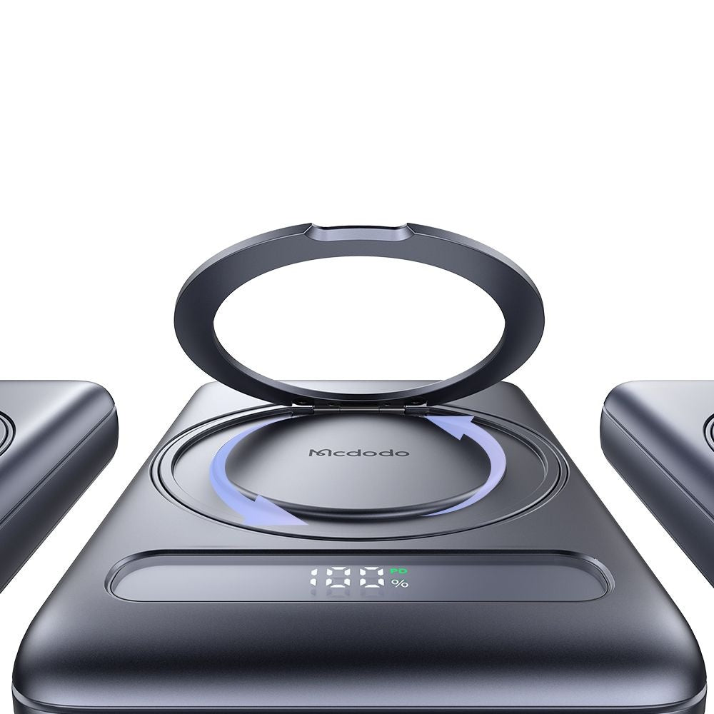 Baterie Externa Wireless McDodo MC-8371 Meta, 10000mAh, 20W, PD + FQI, 1 x QI - 1 x USB-C, Gri