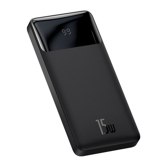 Baterie Externa Baseus Bipow, 10000mAh, 15W, 1 x USB-C - 2 x USB-A, Neagra PPBD050001