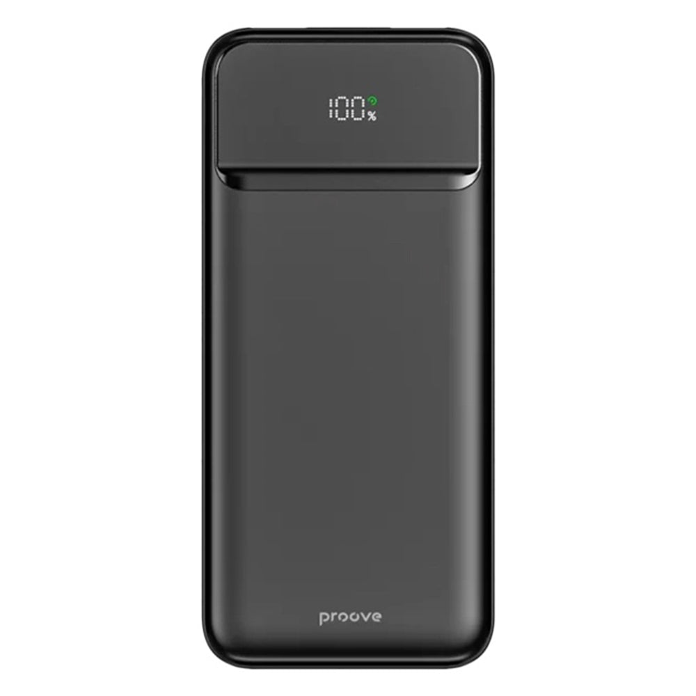 Baterie Externa Proove Illuminator 2, 10000mAh, 22.5W, QC + PD, 2 x USB-A - 1 x USB-C, Neagra PBIP10212201