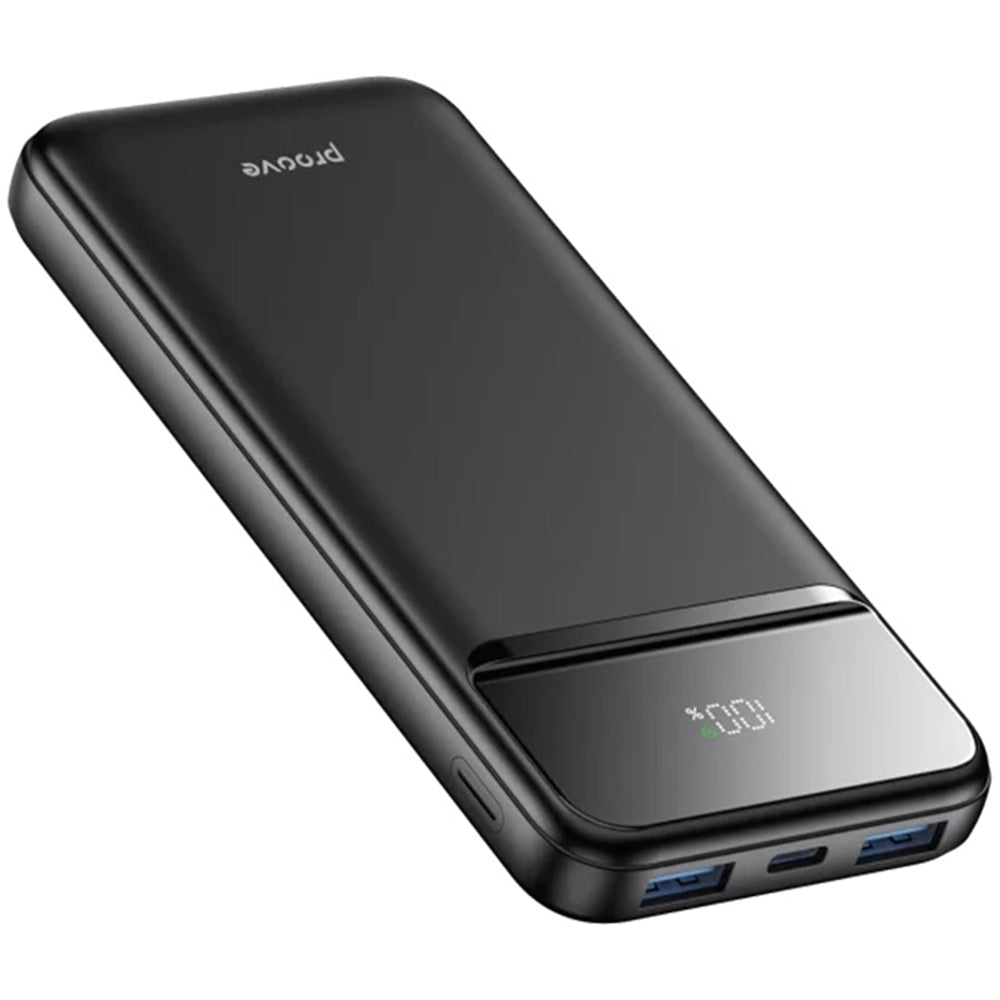 Baterie Externa Proove Illuminator 2, 10000mAh, 22.5W, QC + PD, 2 x USB-A - 1 x USB-C, Neagra PBIP10212201