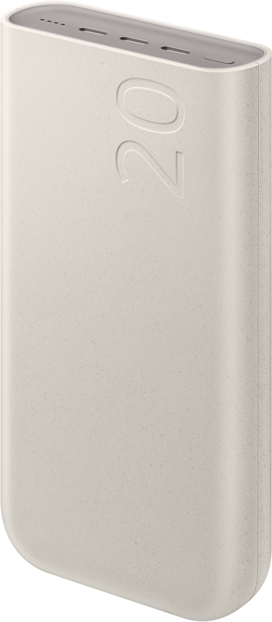 Baterie Externa Samsung, 20000mAh, 45W, PD, 3 x USB-C, Bej EB-P4520XUEGEU
