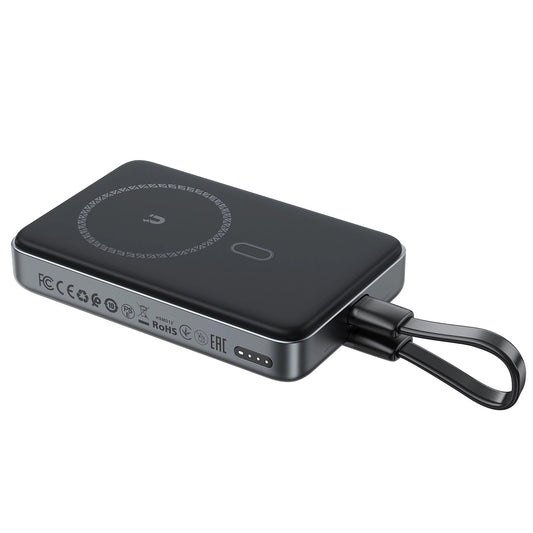 Baterie Externa Wireless Acefast M10, 10000mAh, 30W, PD + FQI, 1 x QI - 2 x USB-C, Neagra