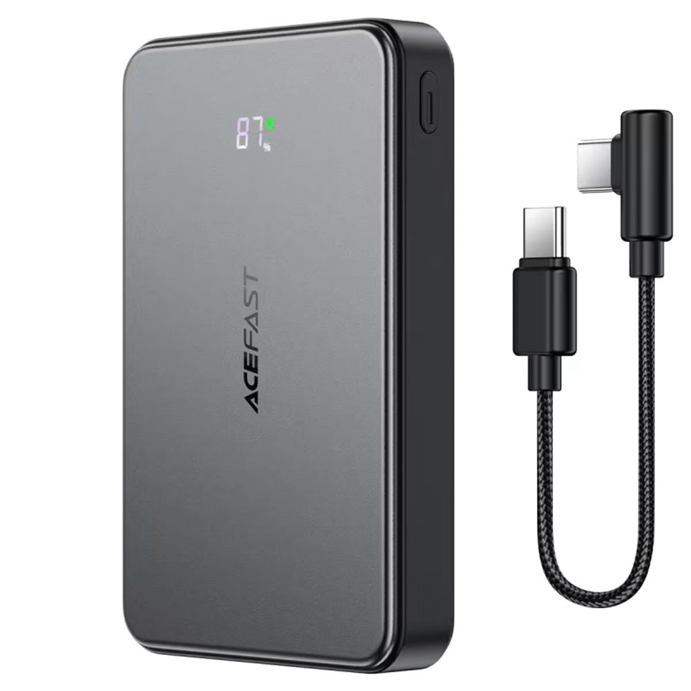 Baterie Externa Wireless Acefast M31, 10000mAh, 22.5W, QC + PD + FQI, 1 x QI - 1 x USB-A - 2 x USB-C, Neagra