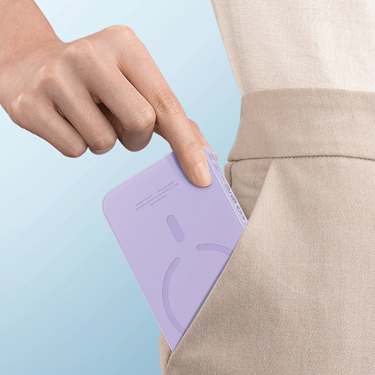 Baterie Externa Wireless Baseus Magnetic Mini, 5000mAh, 20W, PD + FQI, 1 x QI - 1 x USB-C, Mov P10022107513