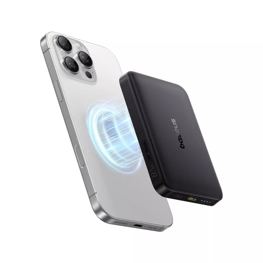 Baterie Externa Wireless Baseus Enerfill FM12, 10000mAh, 22.5W, PD + FQI, 1 x QI - 1 x USB-C, Neagra E0028500