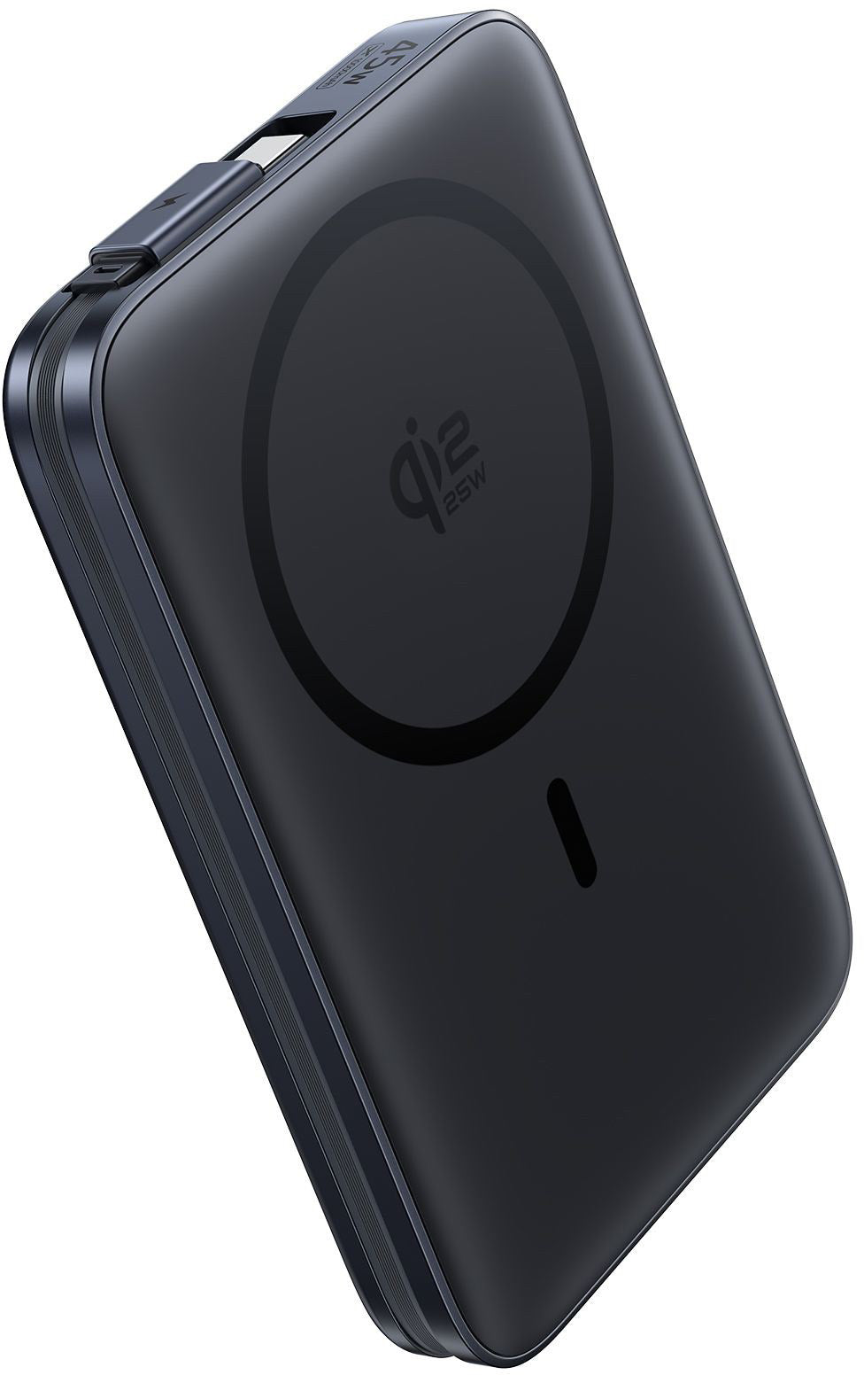 Baterie Externa Wireless Baseus PicoGo AM61, 10000mAh, 45W, PD + FQI, 1 x QI - 2 x USB-C, Neagra E0028V00