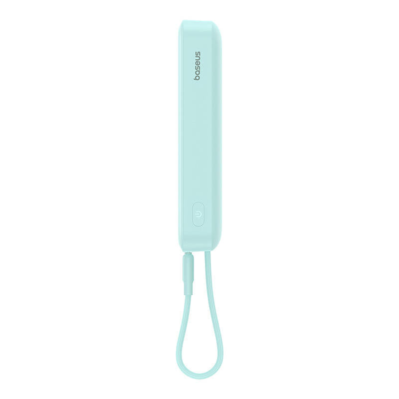 Baterie Externa Wireless Baseus Magnetic Mini, 10000mAh, 20W, PD + FQI, 1 x Lightning - 1 x QI - 1 x USB-C, Verde P10022109333-00