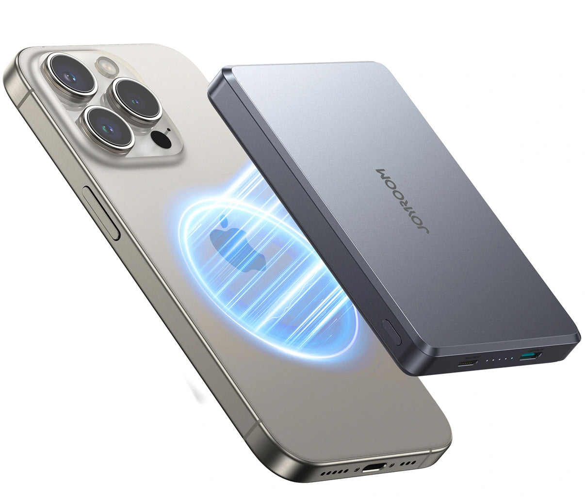 Baterie Externa Wireless Joyroom JR-PBM08 Pro, 10000mAh, 22.5W, PD + FQI, 1 x QI - 2 x USB-C, Gri
