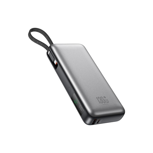 Baterie Externa XO Design PR268, 20000mAh, 130W, QC + PD, 1 x USB-A - 2 x USB-C, Gri