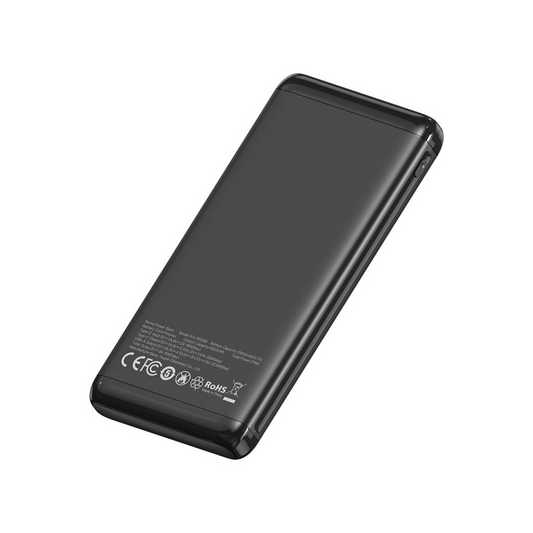 Baterie Externa XO Design PB308, 10000mAh, 22.5W, QC + PD, 1 x USB-A - 1 x USB-C, Neagra