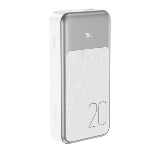 Baterie Externa XO Design PR249, 20000mAh, 22.5W, QC + PD, 1 x Lightning - 1 x USB-A - 2 x USB-C, Alba
