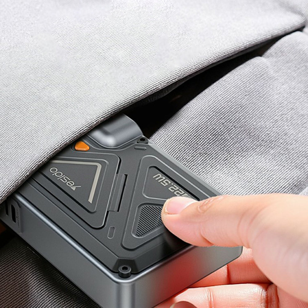 Baterie Externa Yesido YP89, 10000mAh, 22.5W, QC + PD + FQI, 1 x Lightning - 1 x QI - 1 x USB-A - 1 x USB-C, Gri