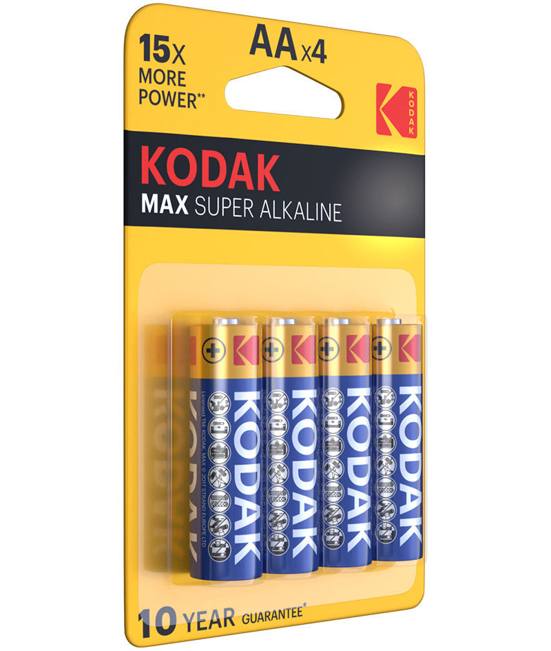 Baterie Kodak Max Super, AA / LR6, Set 4 bucati