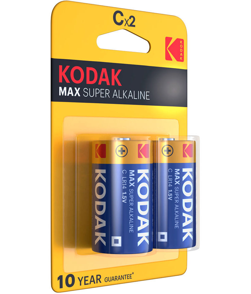 Baterie Kodak Max Super Alkaline, LR14, Set 2 bucati