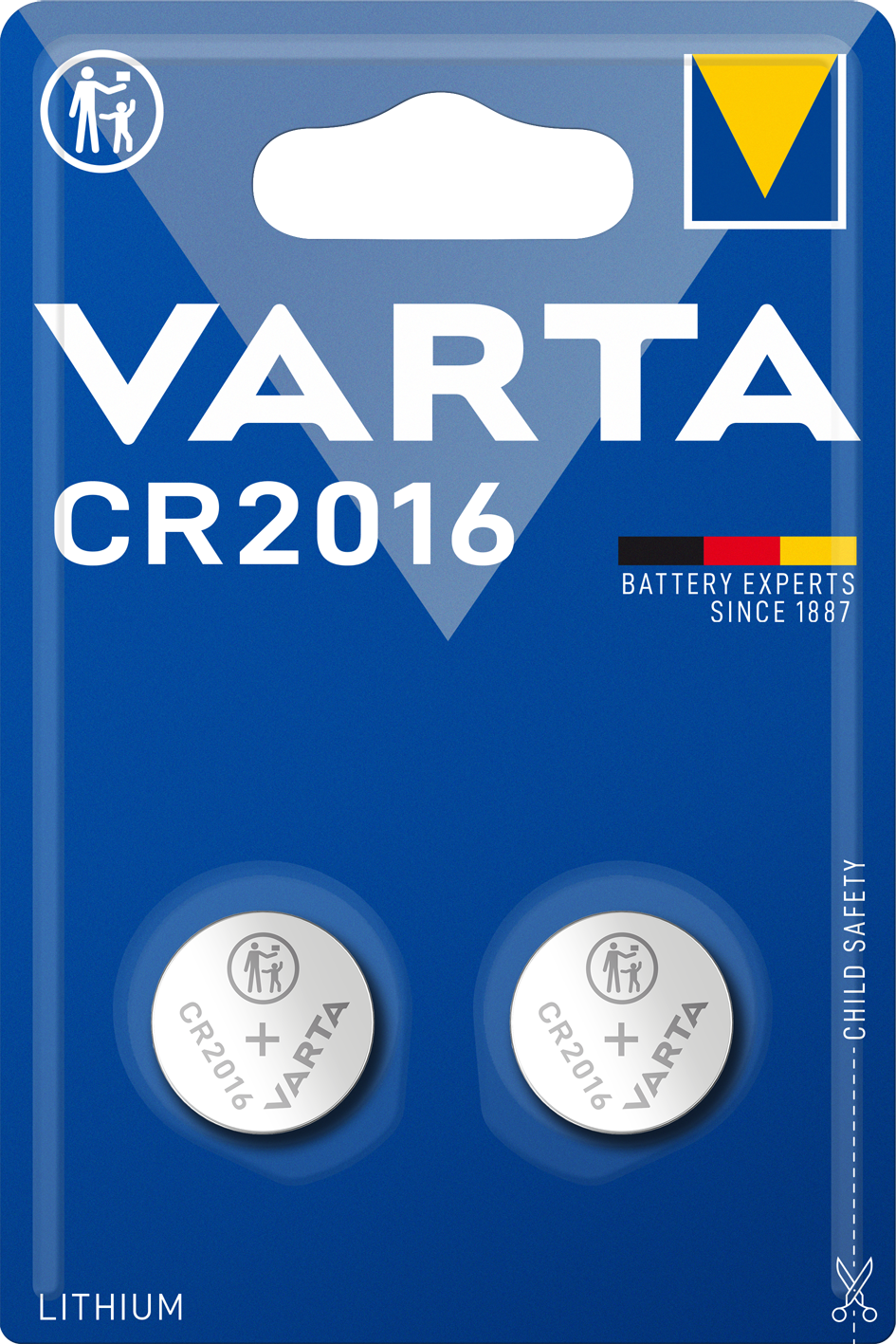 Baterie Varta, CR2016, Set 2 bucati