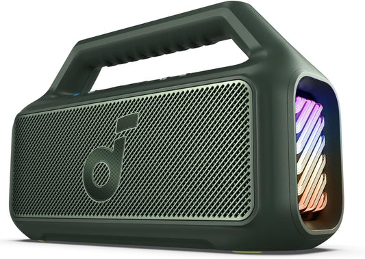 Boxa Portabila Bluetooth Anker SoundCore Boom 2, 80W, RGB, Waterproof, Verde A3138061